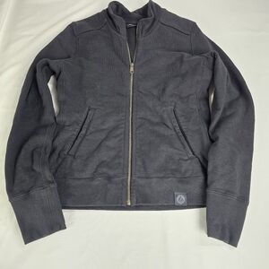 American Giant Full Zip Hoodie Women's Black Sweatshirt Size Small Zip Up